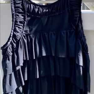 Express Ruffle sleeveless blouse